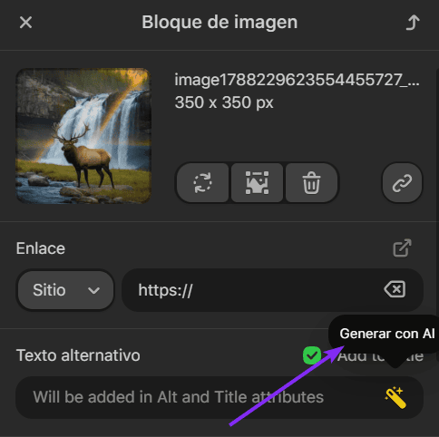 Generar textos alternativos con Stripo para mejorar el correo de accesibilidad