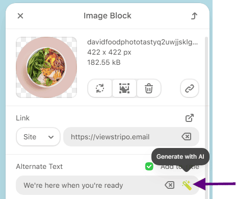 Generating alt text with Stripo to enhance accessibility in email Generating alt text with Stripo to enhance accessibility in email