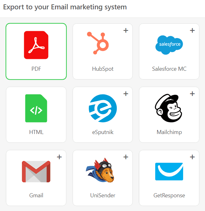 Stripo Export to PDF List of Exports Stripo Export to PDF List of Exports