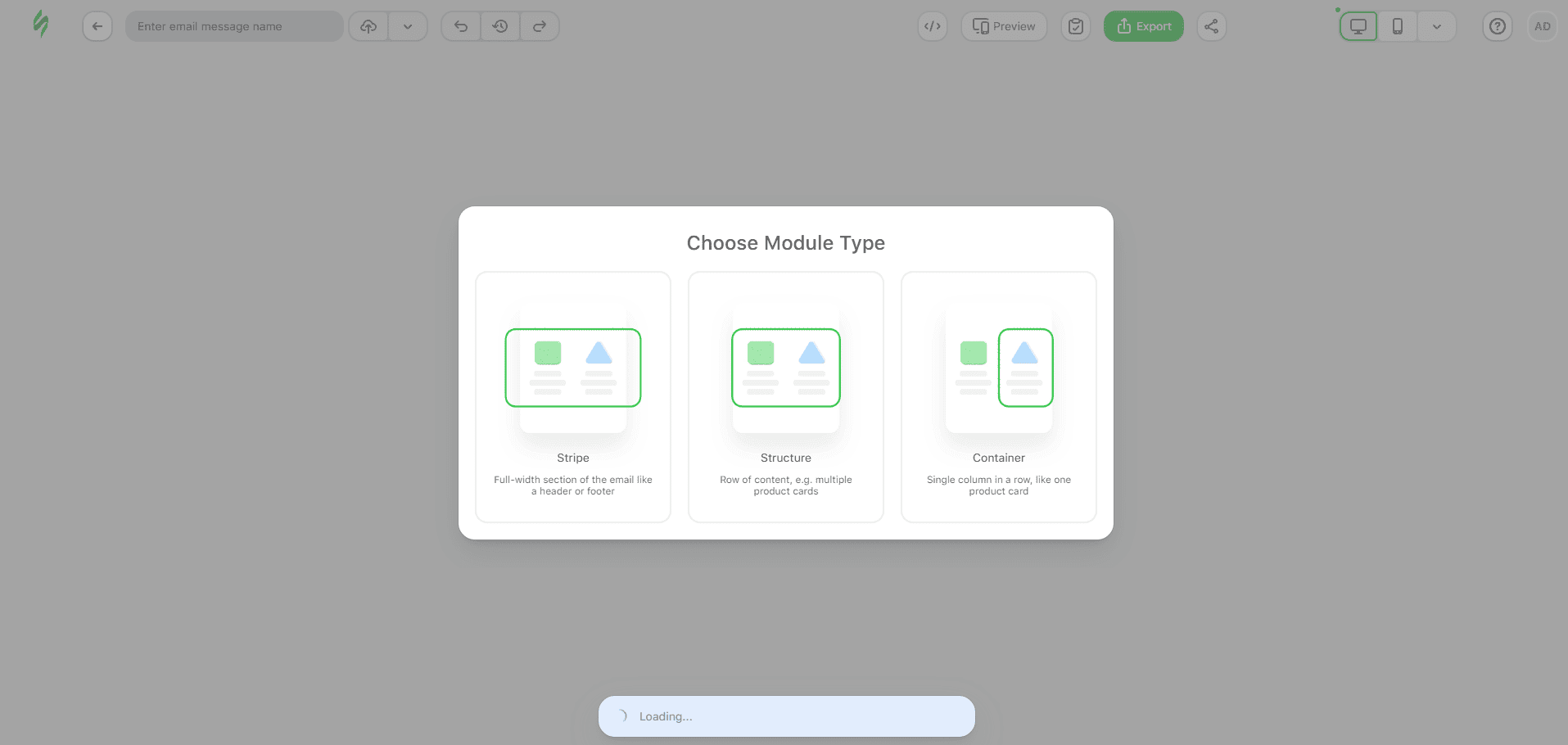 Previous module creation options