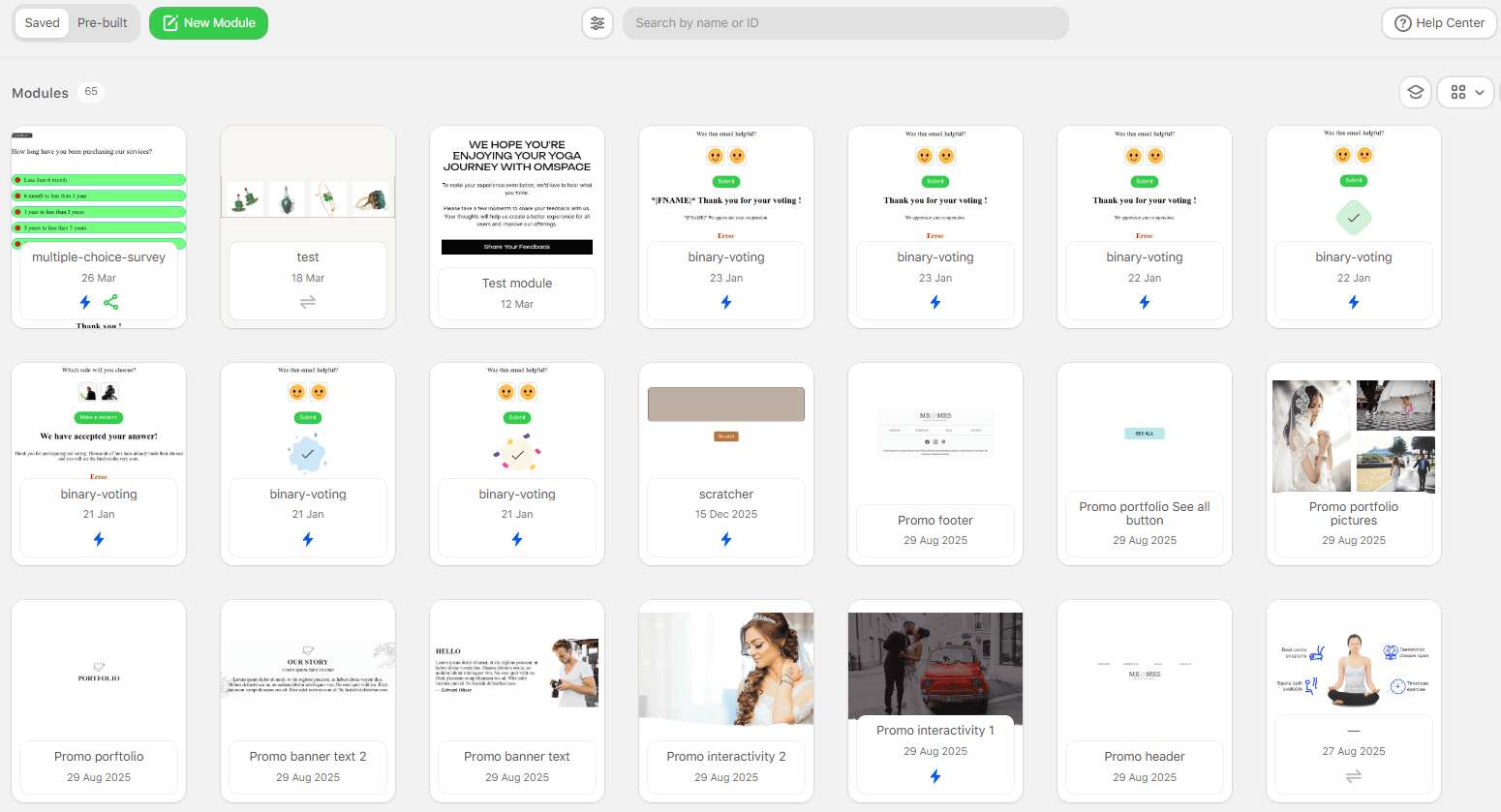 Default module library