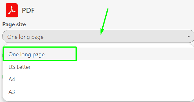 Stripo Export to PDF One Long Page Stripo Export to PDF One Long Page