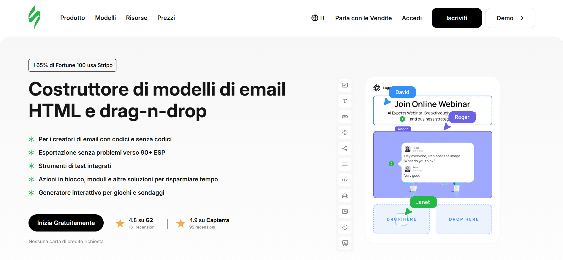 Creatore di modelli email Stripo Creatore di modelli email Stripo