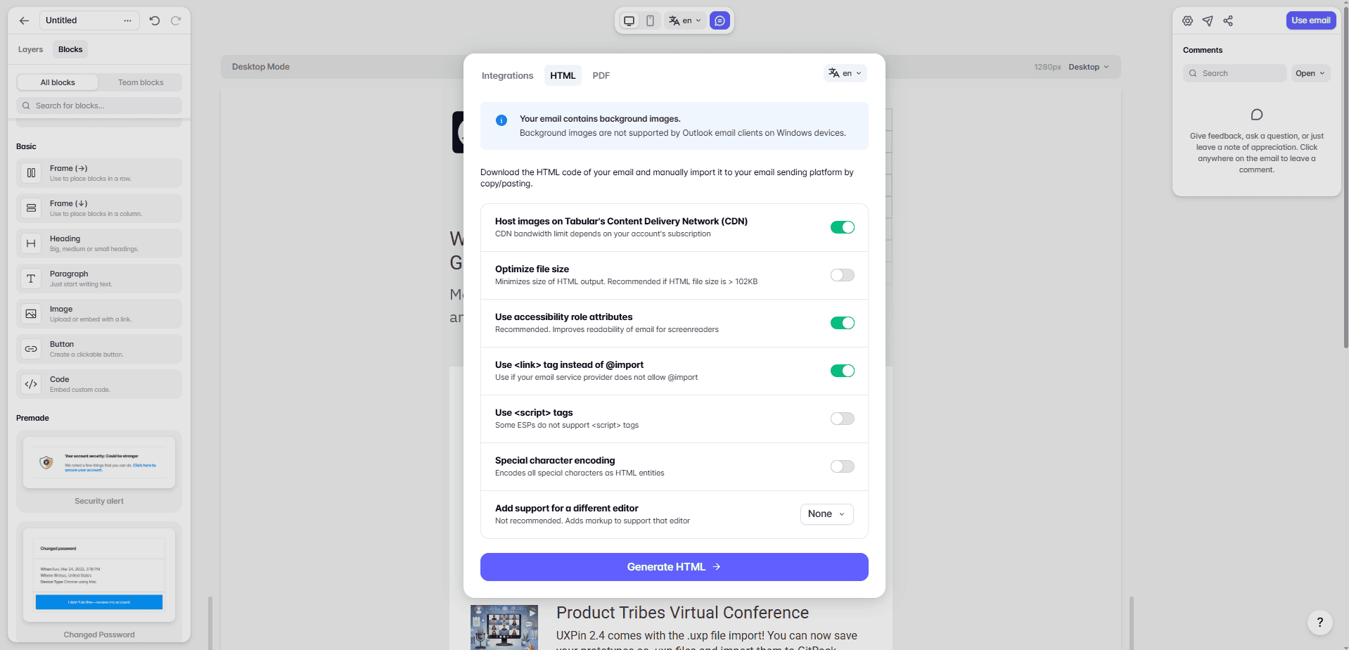 Tabular’s smart export Tabular’s smart export