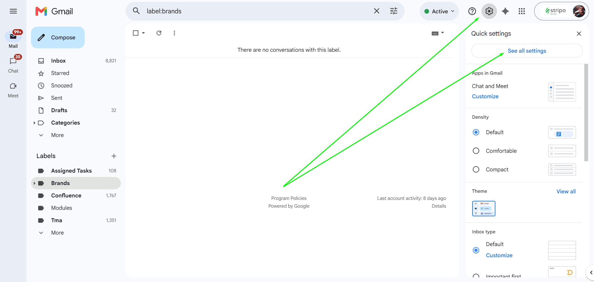 Configuraci&oacute;n de Gmail