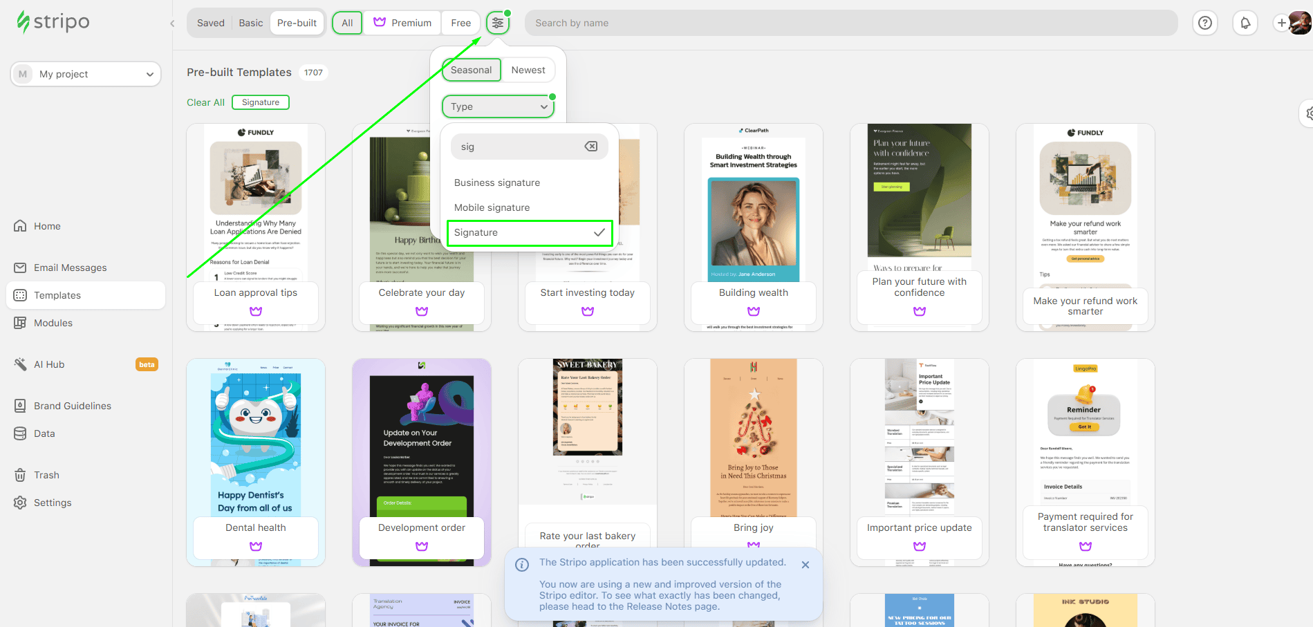 Plantillas predise&ntilde;adas de firmas