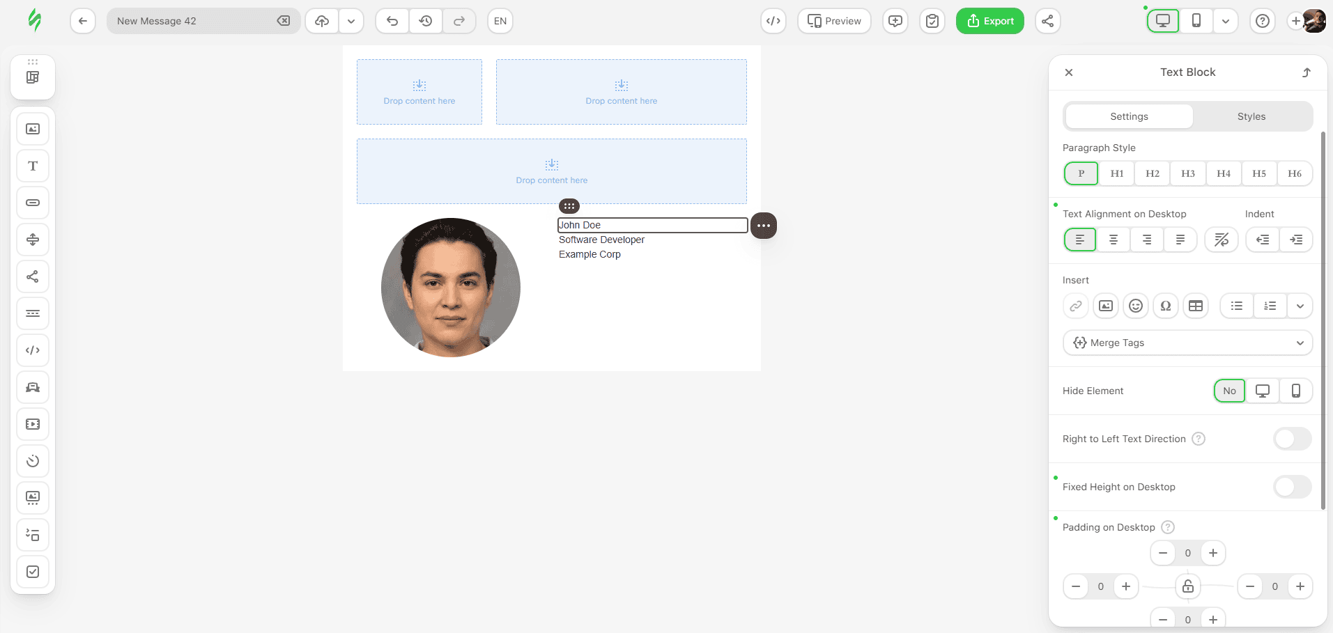 A&ntilde;adir textos