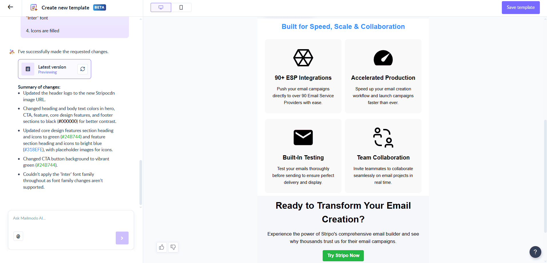 Mailmodo’s AI-assisted design fixes Mailmodo’s AI-assisted design fixes