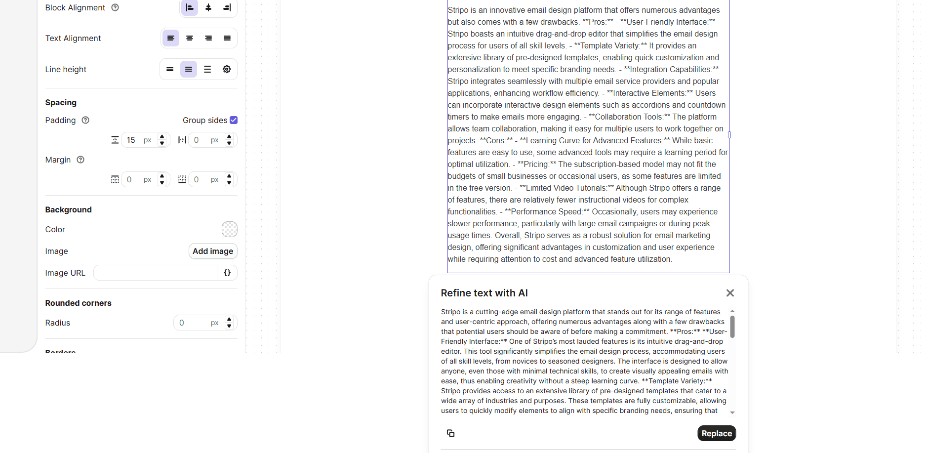 Brevo’s artificial intelligence for text improvement Brevo’s artificial intelligence for text improvement