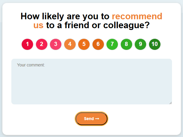 Example of interactive CTA AMP form