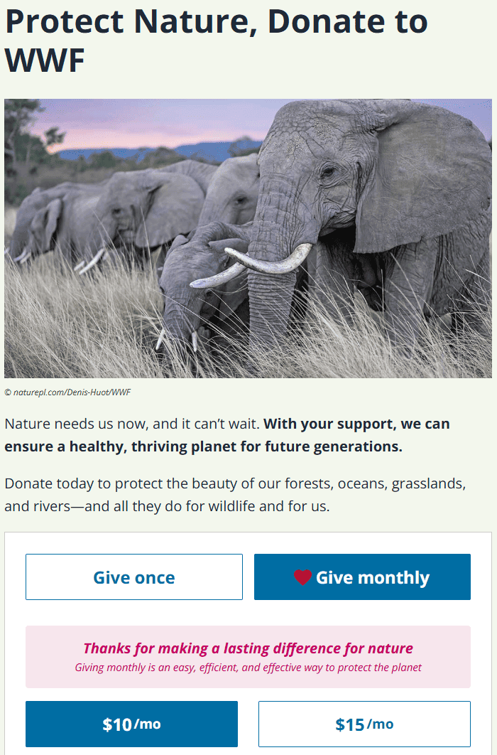 Example of a landing page aligned with CTA