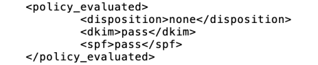 SPF/DKIM alignment results in an aggregate report SPF/DKIM alignment results in an aggregate report
