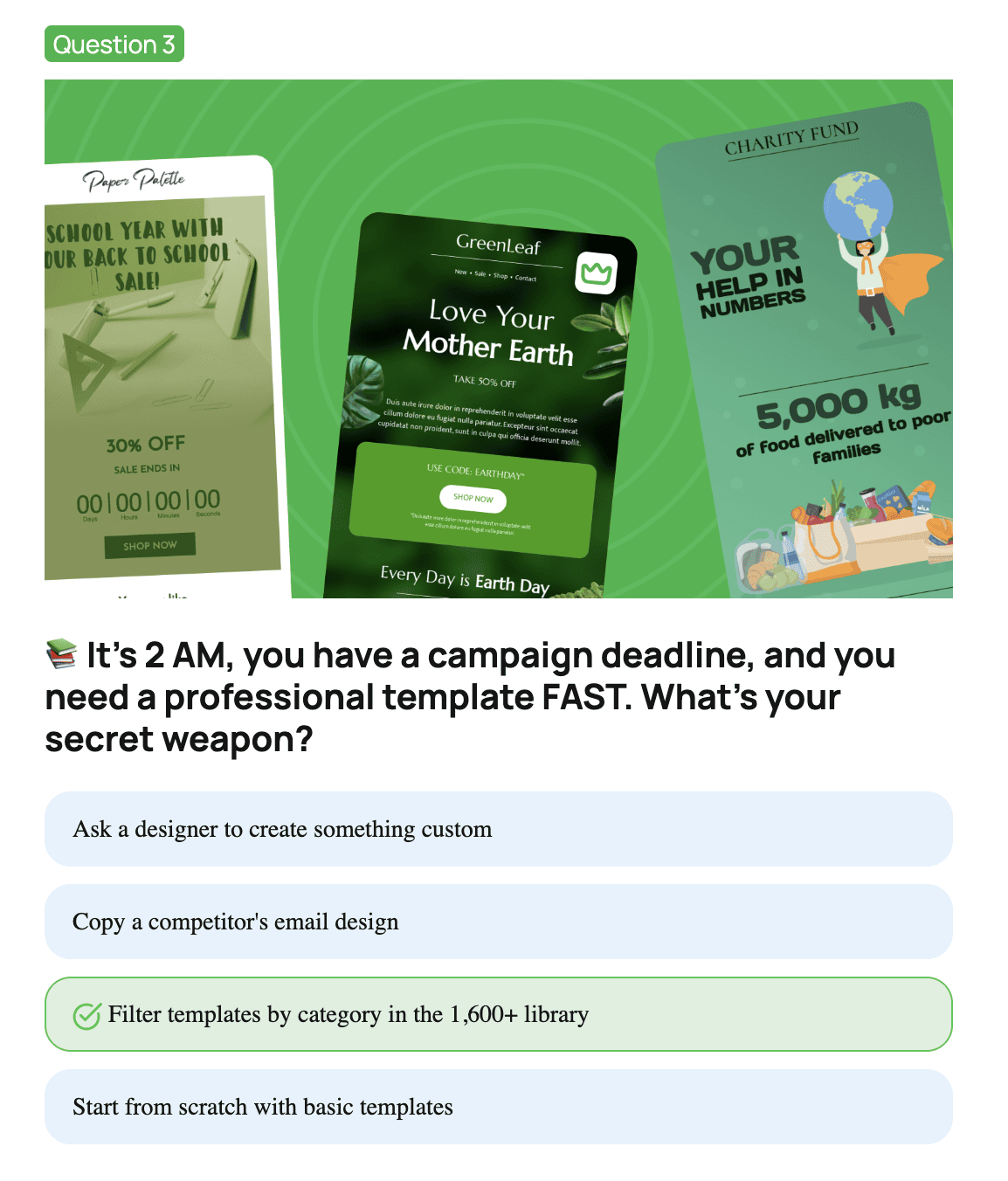 Quiz email Quiz email