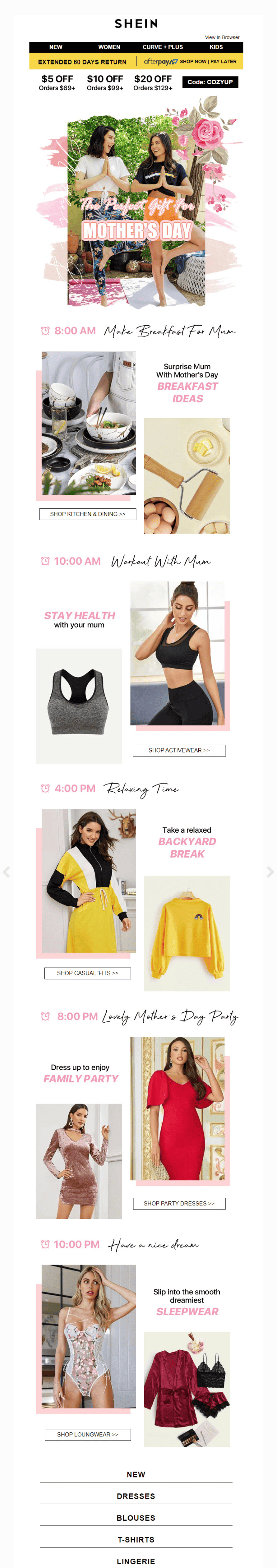 Example of a gift card email Example of a gift card email