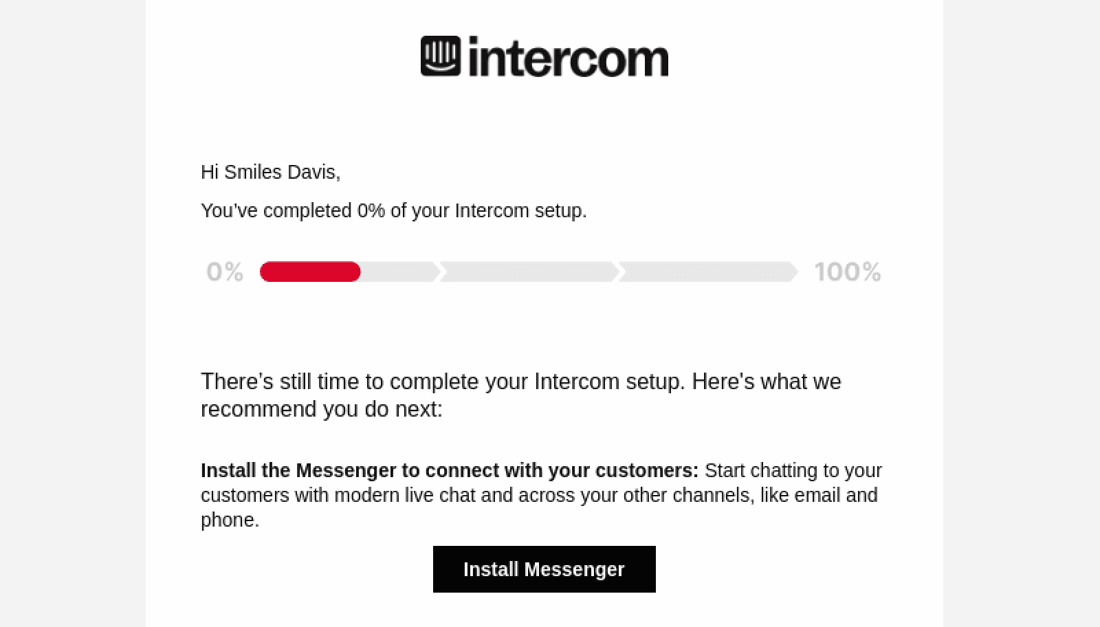 The activation-nudge email example