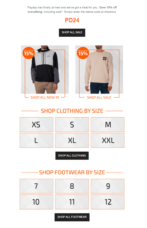 Email example displaying a clear CTA Email example displaying a clear CTA