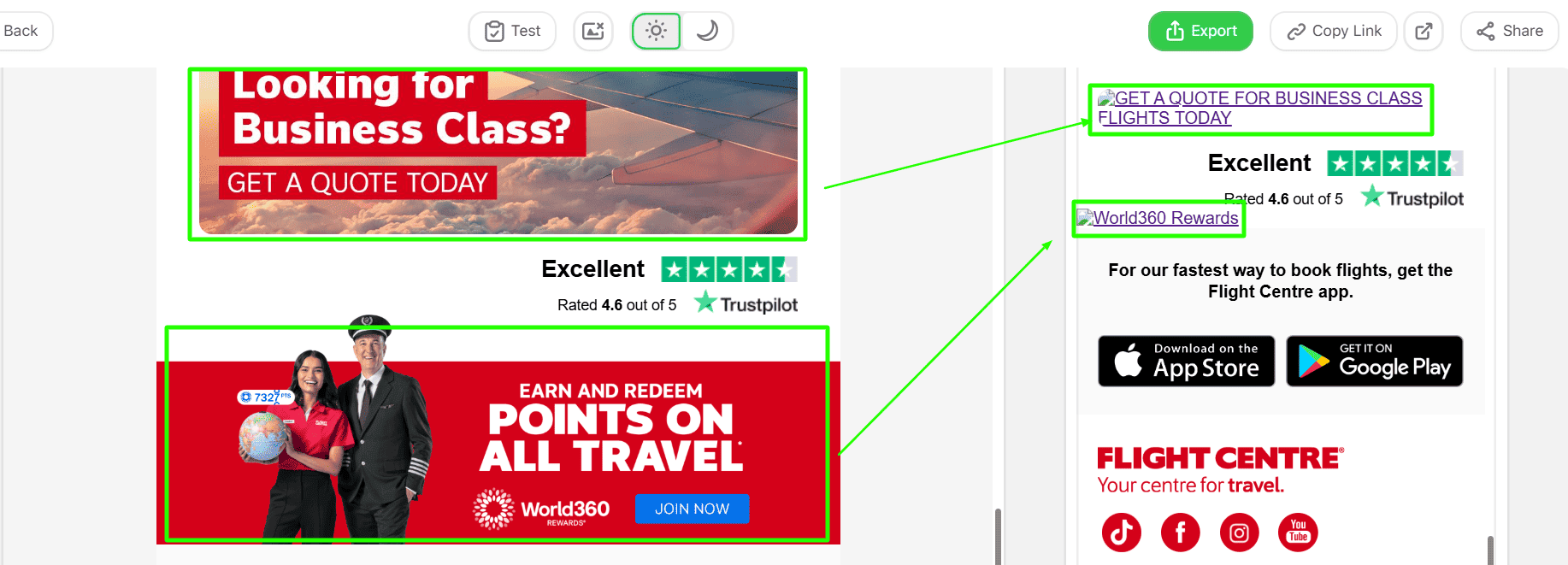 Missing banner images in the mobile preview Missing banner images in the mobile preview