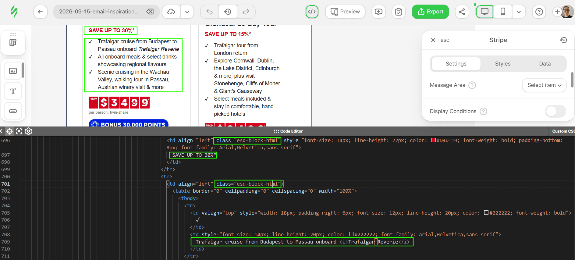 Adapting complex content as an HTML block Adapting complex content as an HTML block