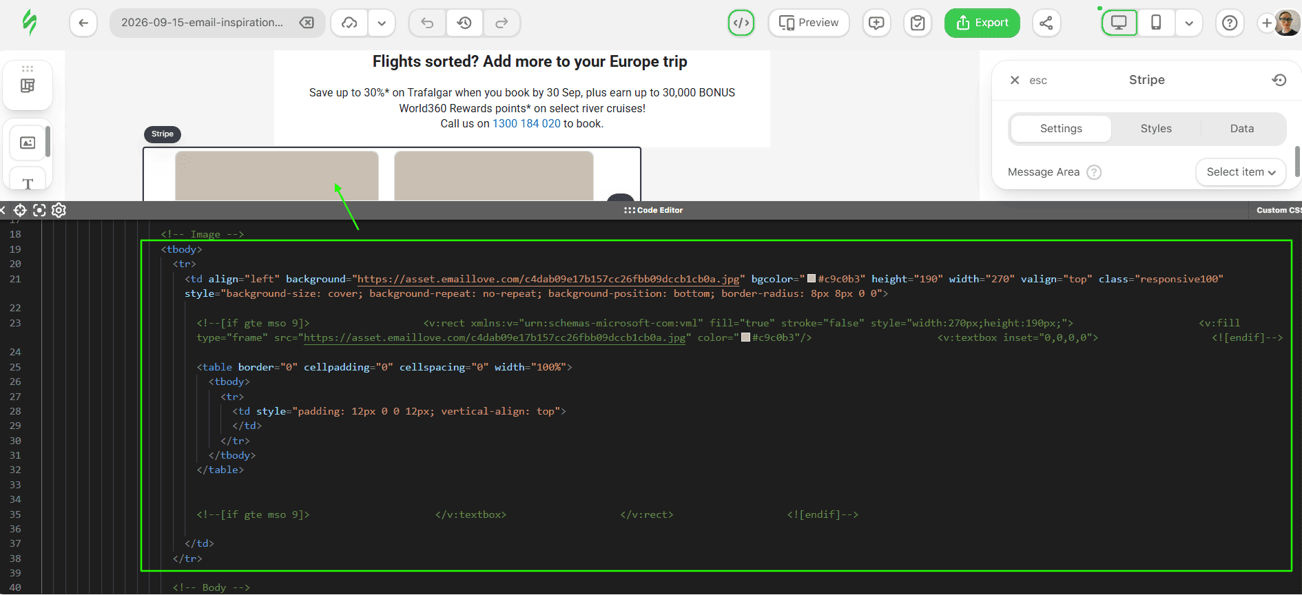 Background image implementation in the original HTML Background image implementation in the original HTML
