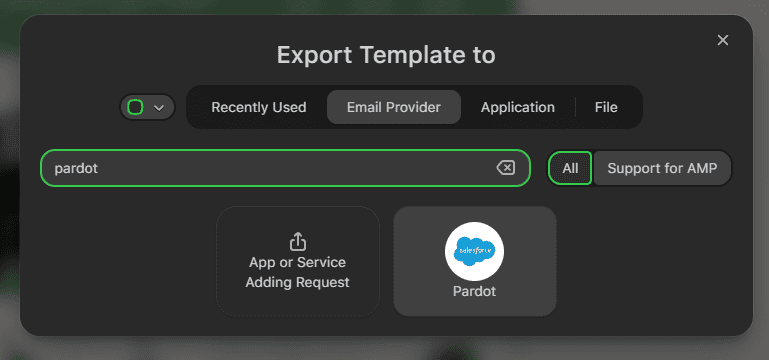 Pardot export in a few clicks