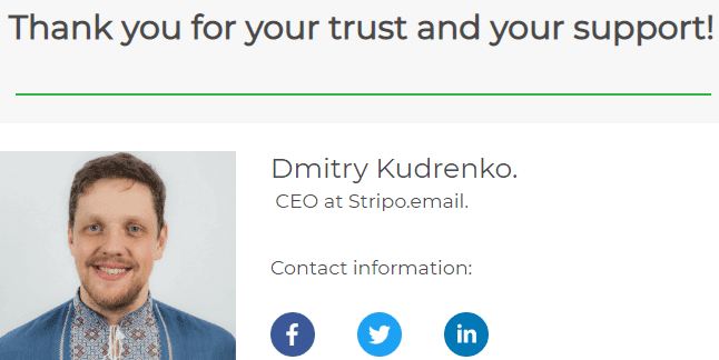 Stripo Investor Update Email Signature Stripo Investor Update Email Signature