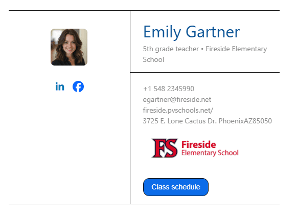 Elementary school teacher signature example Elementary school teacher signature example