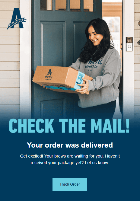 Notification de commande livr&eacute;e