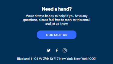 Blueland email CTA Blueland email CTA