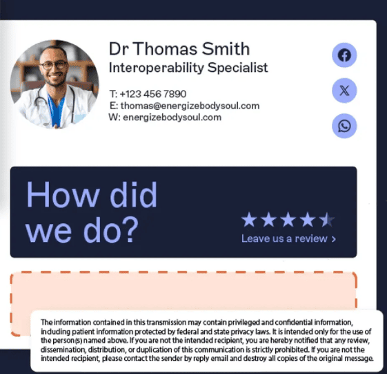 Doctor email disclaimer example Doctor email disclaimer example