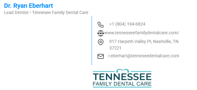 Dentist email signature example Dentist email signature example