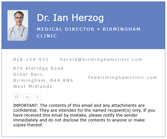 Hospital-employed physician email signature example Hospital-employed physician email signature example
