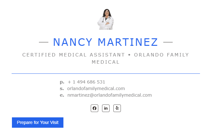 Medical assistant email signature example Medical assistant email signature example