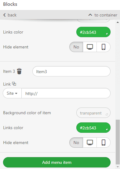 Stripo How to Build Emails with Stripo Adding Extra Menu Items