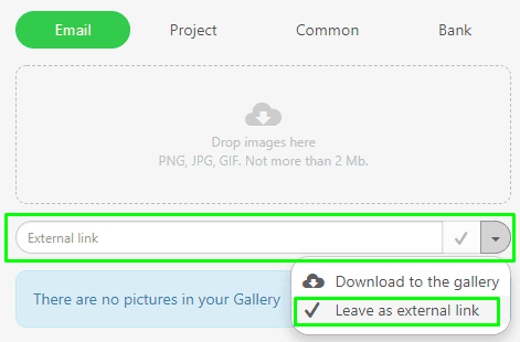 Stripo How to Build HTML Email Template with Stripo Pasting External Links to Images