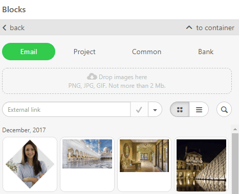 Stripo How to Build HTML Email Template _Working with Personal Image Gallery