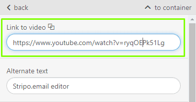 Stripo AtoZ Manual Adding Video to Emails Links