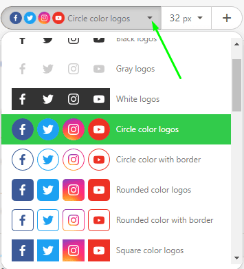 How to Build Email with Stripo Setting Style and Color to Social Media Icons