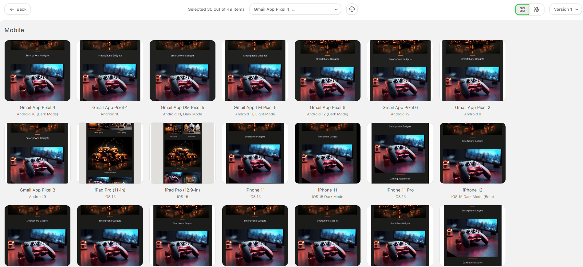 Email test results Email test results