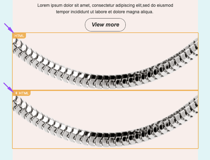 Обидва елемента у листі