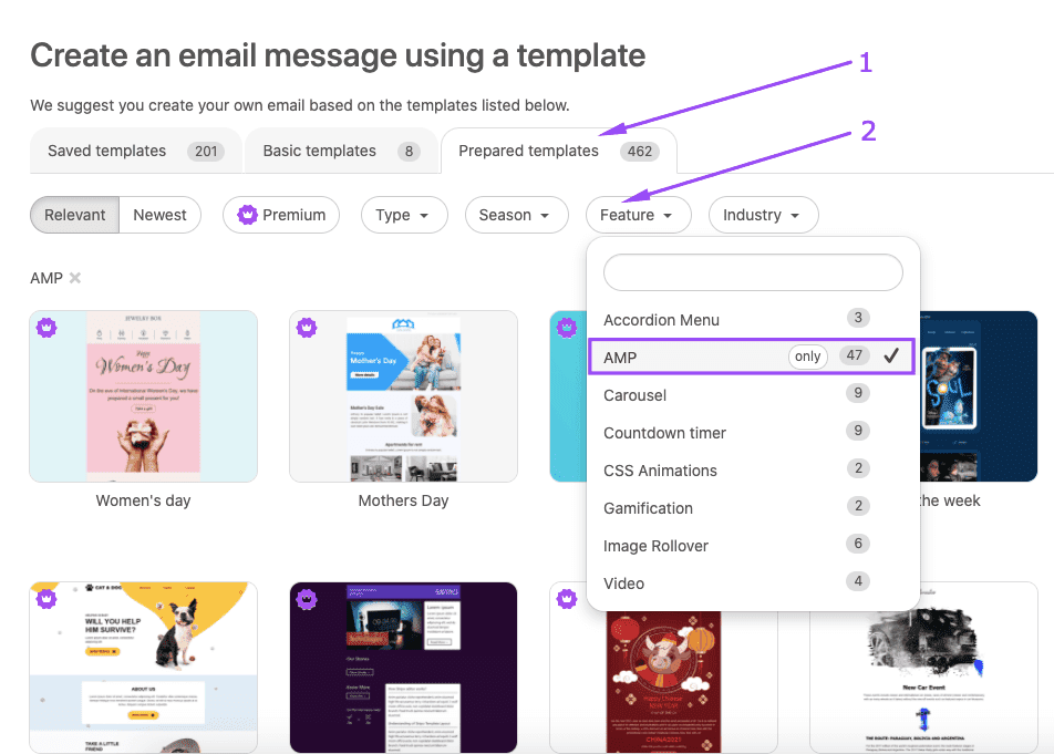 Choosing the Right AMP Template for Your Campaigns Choosing the Right AMP Template for Your Campaigns