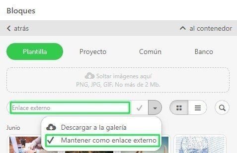 Stripo-Uploading-Images-by-Means-of-External-Links_ES