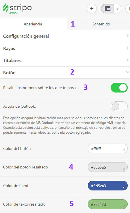 A a Z _ Efecto de desplazamiento a botones
