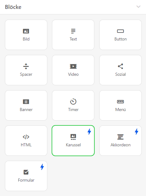 AMP-Karussell-Block AMP-Karussell-Block