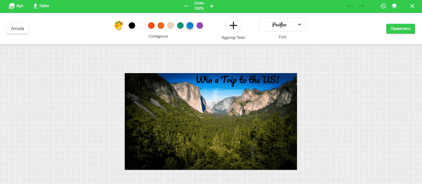 Editor di Foto Incorporato