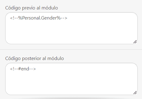 Trabajar en el C&oacute;digo de las Condiciones de Visualizaci&oacute;n