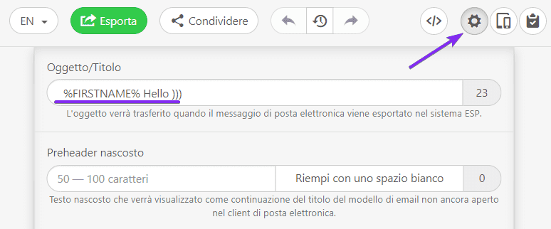 Email Dinamica Aggiunta di Tag di Unione all’Oggetto Email Dinamica Aggiunta di Tag di Unione all’Oggetto