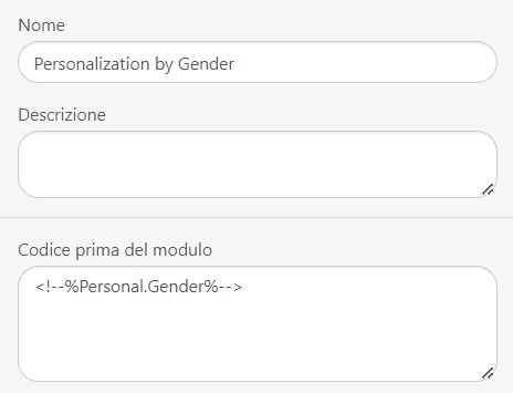 Dare Nomi alle Condizioni Dare Nomi alle Condizioni