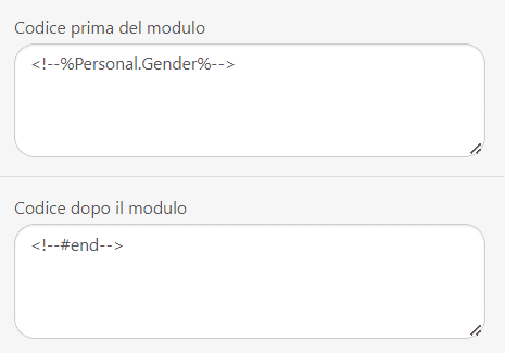 Lavorare sul Codice per le Condizioni di Visualizzazione Lavorare sul Codice per le Condizioni di Visualizzazione