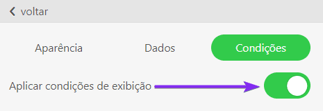 O Botão Aplicar Condições de Exibição para Ativar Esta Função O Botão Aplicar Condições de Exibição para Ativar Esta Função