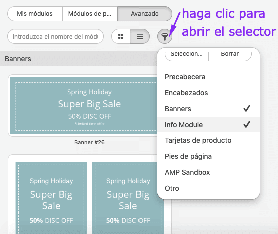 Searching for Modules via Selector_ES